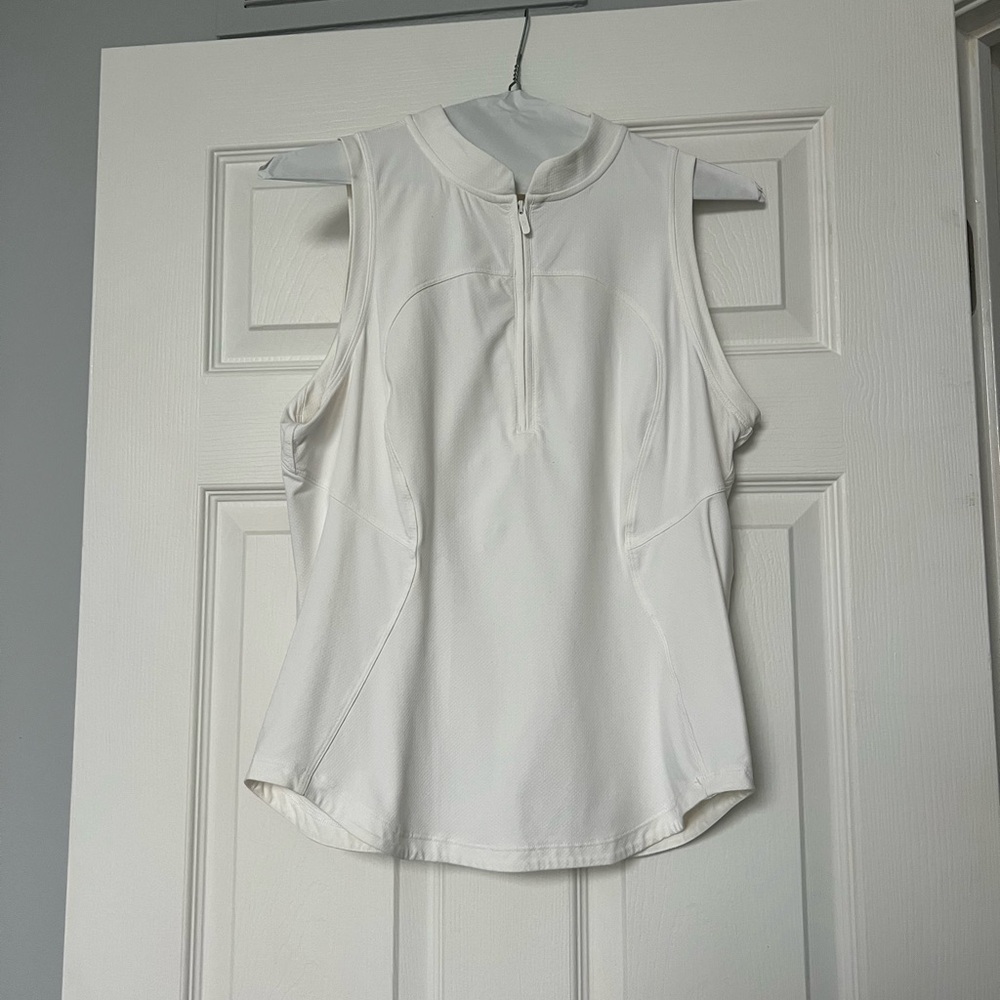 Lululemon tennis/golf/athletic 1/4 zip top.  Color: white..